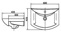 СанТа Мебель для ванной Грация Волна 60 L свет, с ящиками – фотография-12