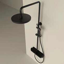 Sancos Душевая система Teo с термостатом черный SC11002MB – фотография-2