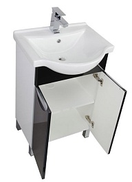 Aquanet Мебель для ванной "Асти 55" черная (178436) – фотография-3