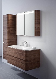 Am.Pm Тумба с раковиной Sensation 100 орех, текстурированная	 – фотография-11