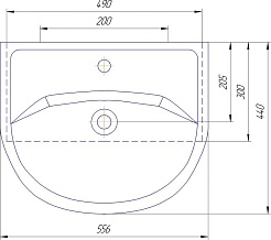 Style Line Мебель для ванной Эко Стандарт №12 55 (Уют) белая – фотография-9