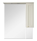 Misty Зеркало-шкаф Латте 85 R бежевый эмаль