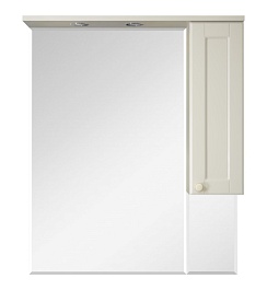 Misty Зеркало-шкаф Латте 85 R бежевый эмаль – фотография-1