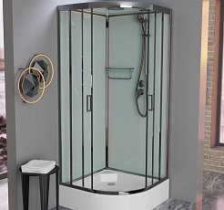 Frank Душевая кабина F400/1 brilliant с крышей – фотография-3
