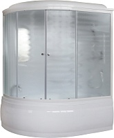 Royal Bath Душевая кабина ALP RB 140ALP-C-R 140x95 R с г/м стекло матовое профиль белый