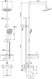 Lemark Душевая система Linara LM0462C хром – фотография-2