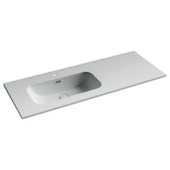 Sancos Тумба с раковиной Snob R 1.0 120 L bianco раковина Element 121 чаша слева CN7006L – фотография-7