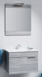 Aqwella Мебель для ванной Бриг 75 подвесная, дуб седой – фотография-1