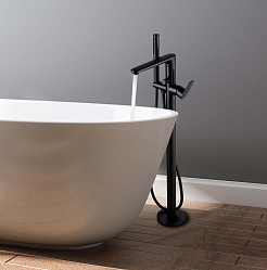 Aquatek Душевая стойка Ника AQ1845MB черный матовый – фотография-7