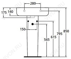 Ideal Standard Пьедестал для раковины Connect E797301 – фотография-2
