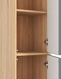 Onika Шкаф пенал Дайлер 35 подвесной графит/дуб сонома – фотография-5