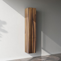 Am.Pm Шкаф пенал для ванной Gem 30 R подвесной орех – фотография-5