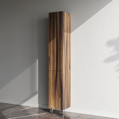 Am.Pm Шкаф пенал для ванной Gem 30 L орех – фотография-7