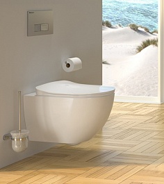 Creavit Унитаз подвесной Free FE322.00000 безободковый с биде – фотография-3