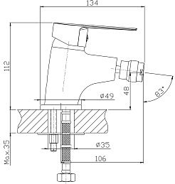 Zollen Смеситель Bergen BE21610122 – фотография-2
