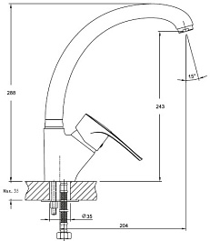 Granfest Смеситель для кухни 1024 салатовый – фотография-2