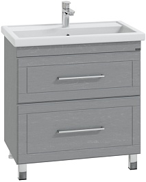 СанТа Тумба под раковину Венера 80 дуб серый – фотография-1