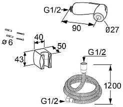 Kludi Гигиенический душ "Bozz 730420500" – фотография-2