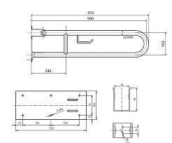 Bemeta Откидной U-образный поручень Help 301102291 – фотография-2