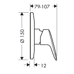 Hansgrohe Смеситель Logis 71606000 для душа – фотография-2