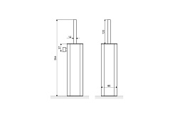 Excellent Напольный ершик RIKO DOEX.1617CR хром – фотография-2