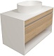 Teymi Тумба под раковину Ritta 85 подвесная белый/дуб – картинка-11