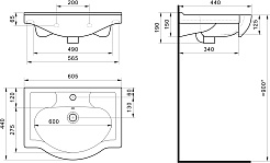 Акватон Мебель для ванной Фиджи 60 белая – фотография-12