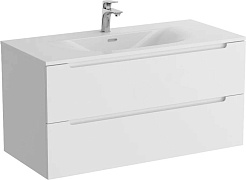 BelBagno Тумба с раковиной Etna 100 подвесная Bianco Lucido с раковиной BB-8099-100 – фотография-1