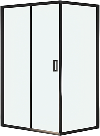 RGW Душевой уголок Passage PA-245B 100x90 профиль черный стекло прозрачное – фотография-1