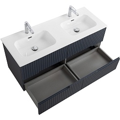 Cezares Тумба под раковину Duet-N 120 с 4 ящиками подвесная grafito – фотография-6