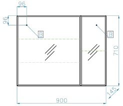 Style Line Мебель для ванной Берлин 90 R Plus соната – фотография-13