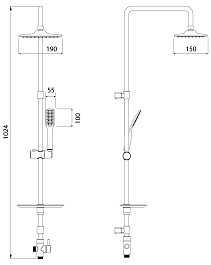 Lemark Душевая стойка LM8804C – фотография-2