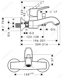 Hansgrohe Смеситель "Metris Classic 31478000" – фотография-2