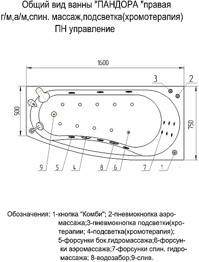 Aquatek Акриловая ванна Пандора 160x75 L с экраном – фотография-6