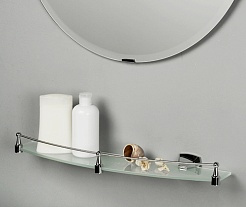 WasserKRAFT Полка стеклянная Wern K-2524 с бортиком – фотография-2