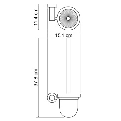 WasserKRAFT Щетка для унитаза "Donau K-9427" – фотография-3