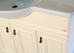 Misty Тумба с раковиной Лувр 105 слоновая кость – фотография-7