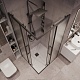 Grossman  Душевой уголок Cosmo 90x90x195 профиль черный матовый стекло шиншилла – фотография-17
