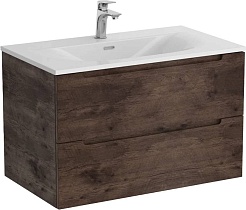 BelBagno Тумба с раковиной Etna 80 подвесная Rovere Moro с раковиной BB-8099-80 – фотография-1