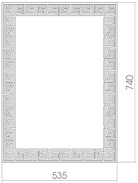 Mixline Зеркало Шарм Каир 53.5 – фотография-2