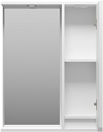 Brevita Зеркальный шкаф Balaton 65 R белый – фотография-4