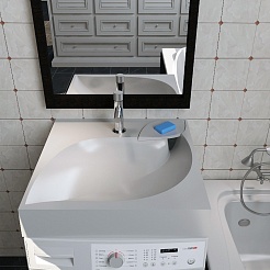 Madera Раковина под стиральную машину List 60x60 – фотография-5