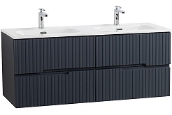 Cezares Тумба под раковину Duet-N 120 с 4 ящиками подвесная grafito – фотография-1