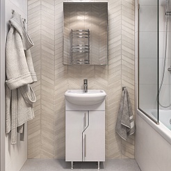 Vigo Мебель для ванной Turin 45 белая – фотография-1