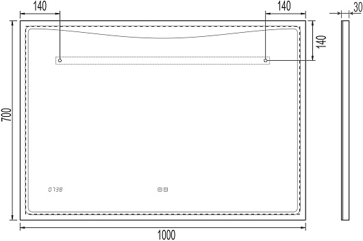 Vigo Мебель для ванной Cosmo 100 подвесная белая – фотография-14