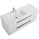 Cezares Тумба под раковину Eco Cer-N 120 L bianco lucido без ручек – фотография-11