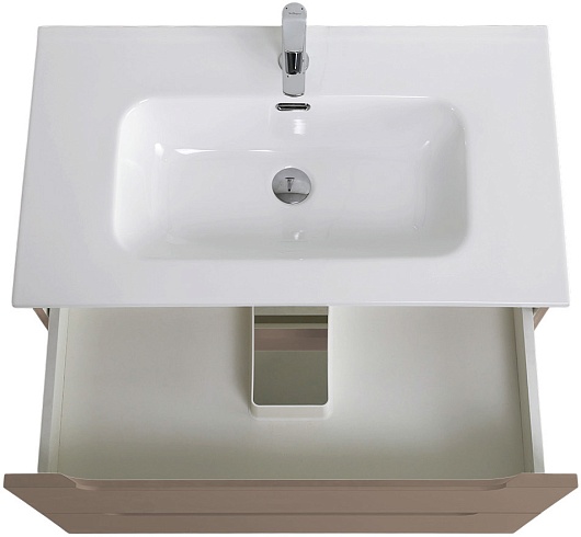 BelBagno Тумба под раковину Etna 80 подвесная бежевая матовая – картинка-7
