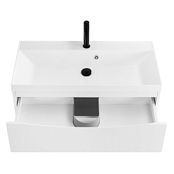 BelBagno Тумба с раковиной Marino 80 подвесная Bianco Lucido – фотография-4