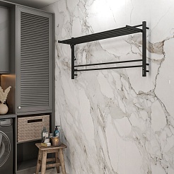 Terminus Полотенцесушитель электрический Горизонт П8 1200x600 черный муар – фотография-4