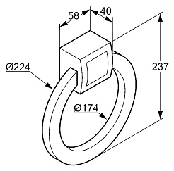 Kludi Полотенцедержатель "JOOP! 5597805" – фотография-2